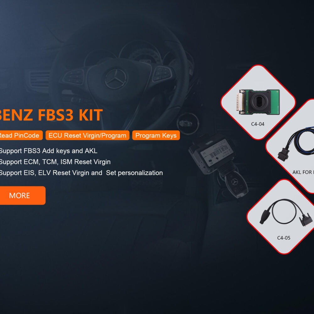 OBDSTAR BENZ FBS3 Kit für X300 Classic G3 zum Lesen des PIN-Codes/Zurücksetzen des Steuergeräts/Programmieren der Schlüssel für Mercedes
